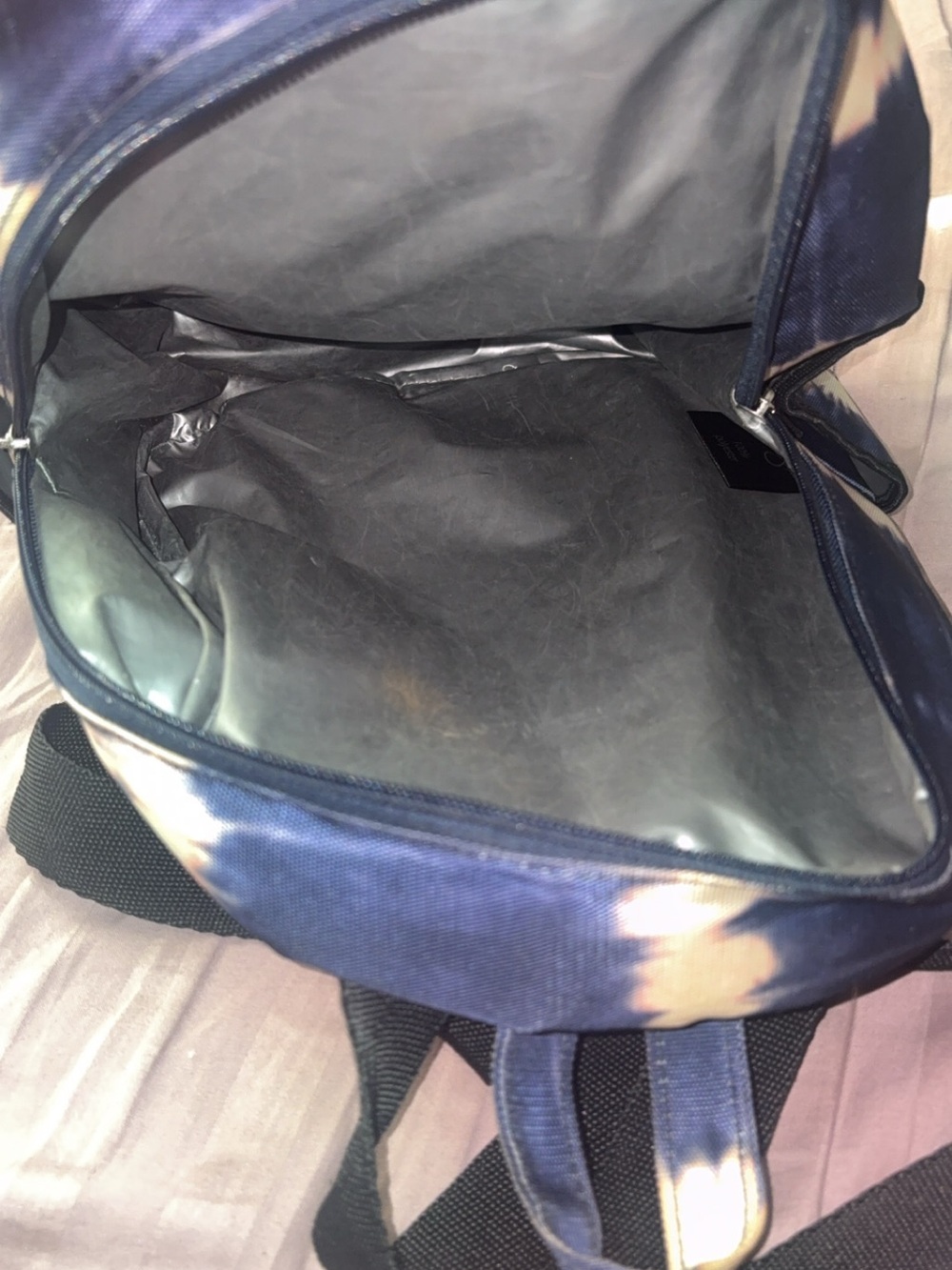 Navy Tie-Dye Canvas Men's Backpack - Stylish Daily Carry